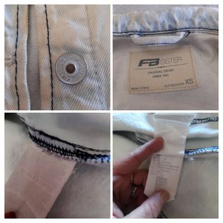 Chaleco vaquero vintage mujer FB Sister XS o 34-36