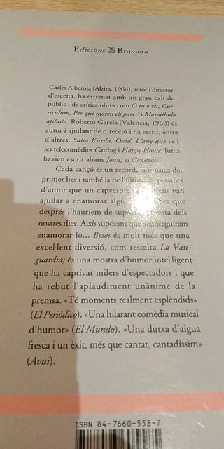 OFERTA!! Libro Besos (valenciano)