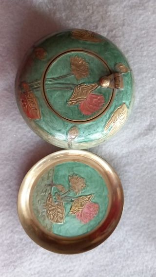 Ceniceros latón o bronce y plato