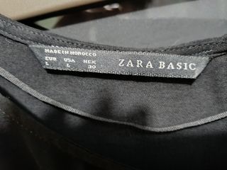 Camisa gasa sin mangas transparente zara