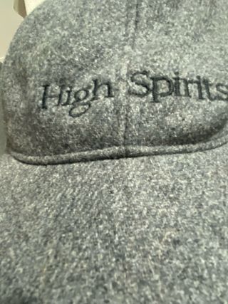 gorra de paño de lana gris high spirits