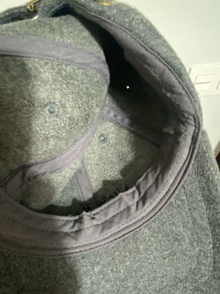 gorra de paño de lana gris high spirits