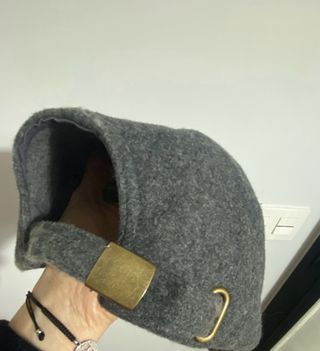 gorra de paño de lana gris high spirits