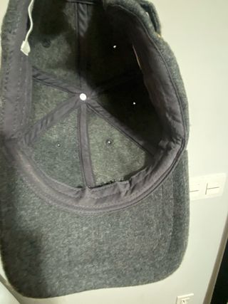 gorra de paño de lana gris high spirits