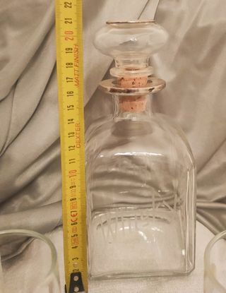 Set whisky con 6 bicchieri vintage anni 70 