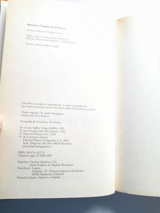 "El Quinto Evangelio". Philipp Vandenberg