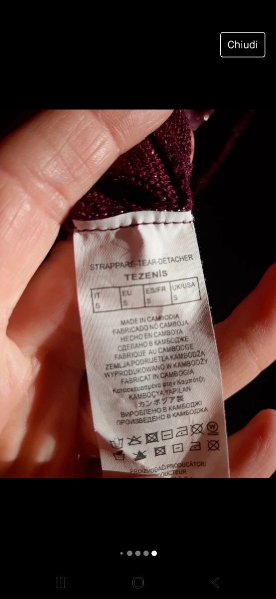 Maglia brillantinata Tezenis