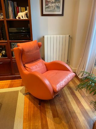 Butaca de piel giratoria