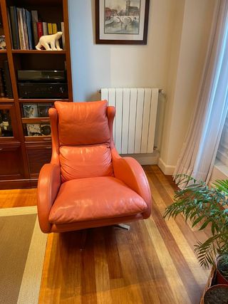 Butaca de piel giratoria