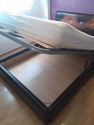 Cama canapé, con colchón viscolastica