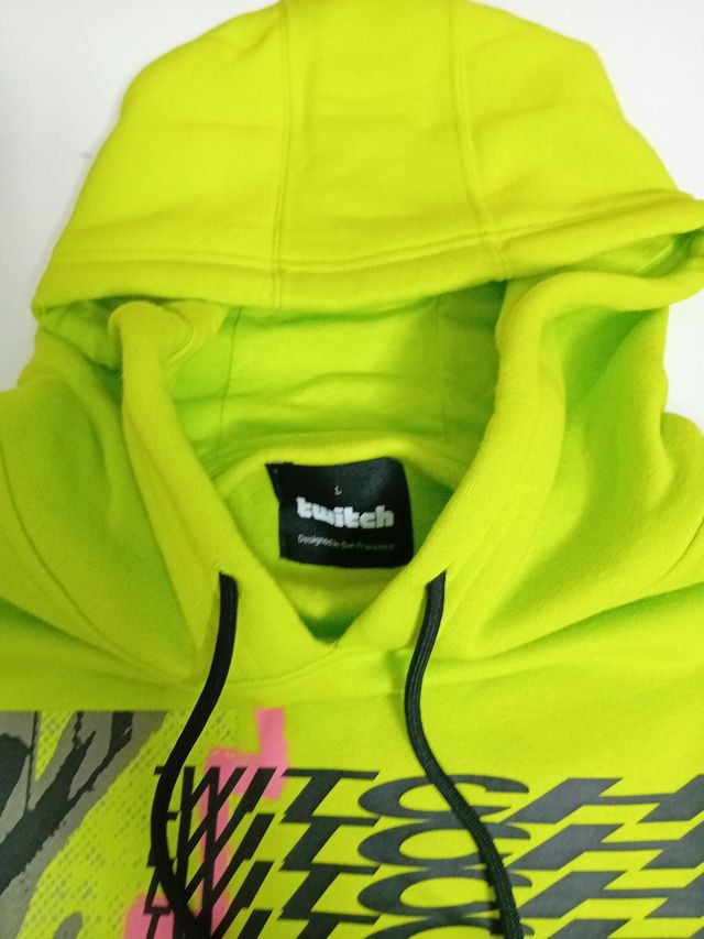 Felpa twitch, nuova, taglia L