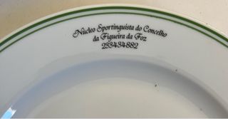 Sporting - Pratos louça de sopa, raso e de fruta