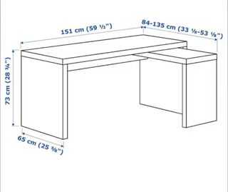 Cajonera archivador y escritorio IKEA MALM