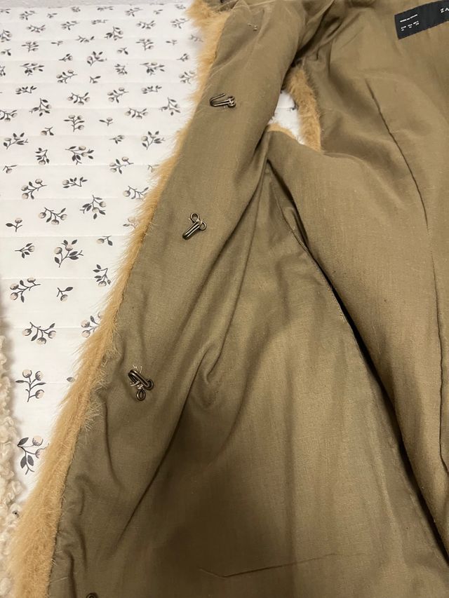 chaleco de pelo camel