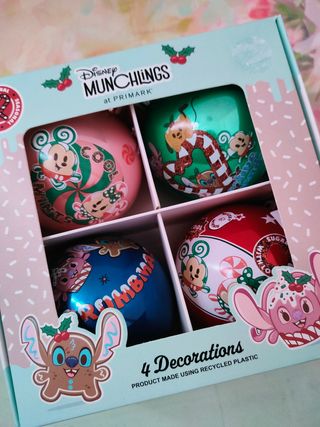Bolas Navidad Disney Munchlings