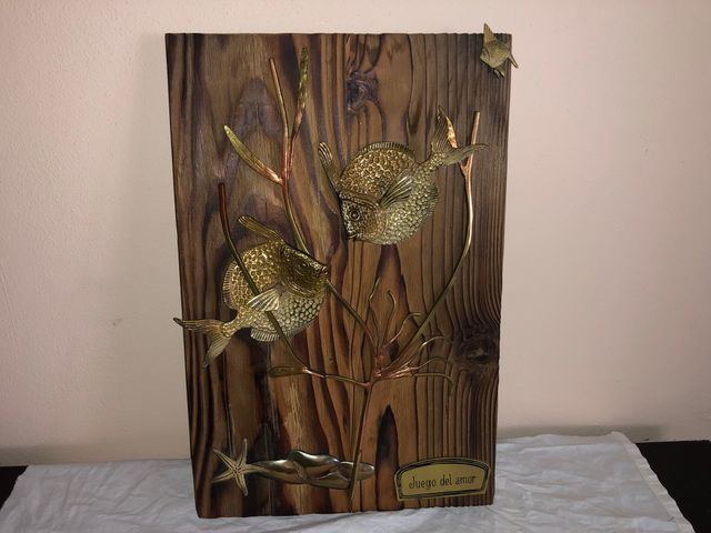 Quadro con Pesci Ottone Juego del Amor