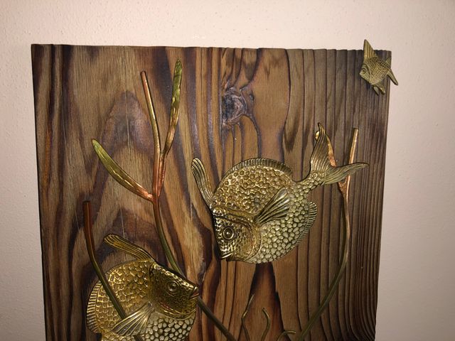 Quadro con Pesci Ottone Juego del Amor