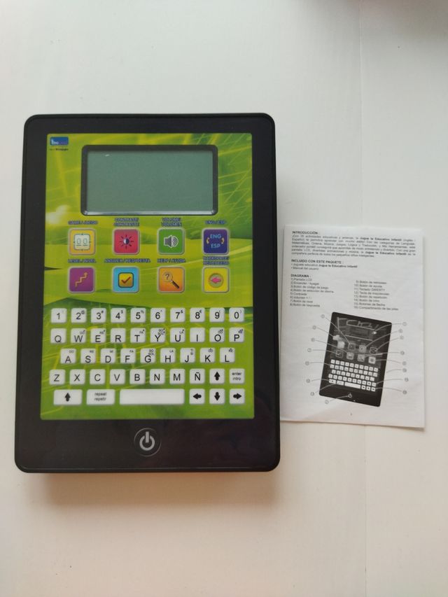 Juguete, tablet infantil ingles/español