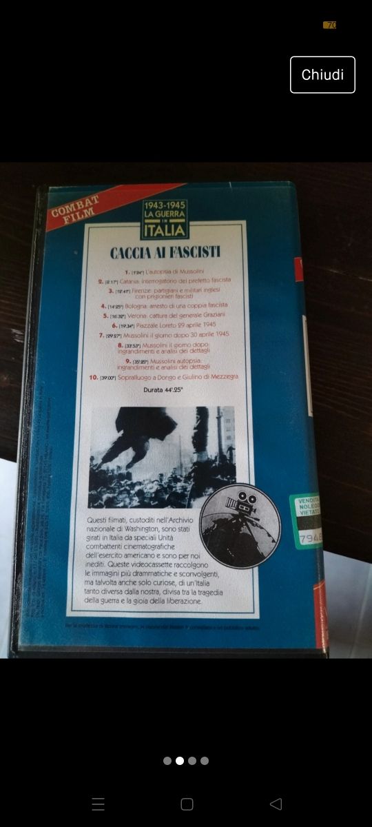VHS - La guerra in Italia