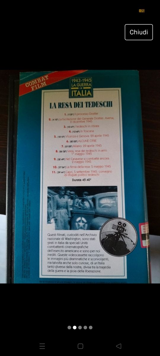 VHS - La guerra in Italia