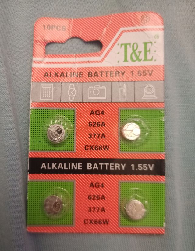 LOTE 4 PILAS RELOJ BOTON AG4 626 es