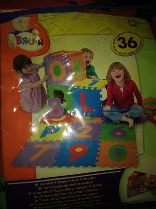 Alfombra foam infantil letras y números