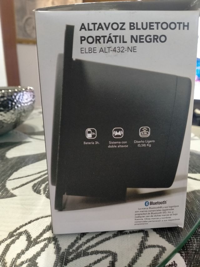 Altavoz Bluetooth Portátil Negro