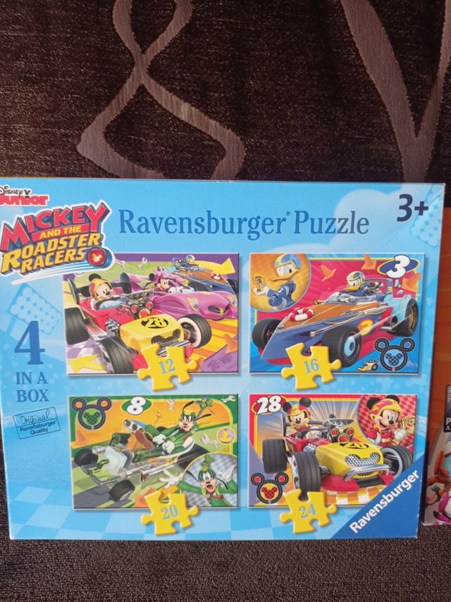 Lote puzzles Disney Mickey Racers y Top Wings