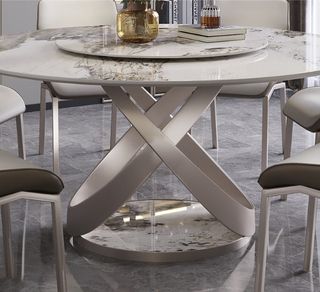 LIQUIDACIÓN Mesa de comedor redonda de mármol