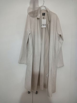 Chaqueta de terciopelo beige talla M sin