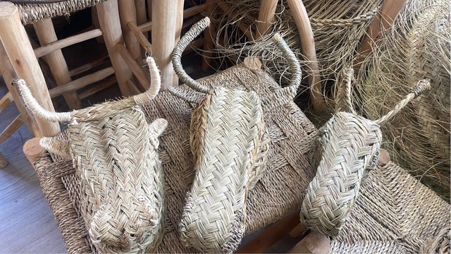 cabeza animales para colgar de esparto