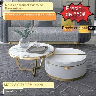 Mesa de centro de mármol