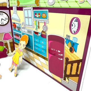 Juego magnético casa de muñecas