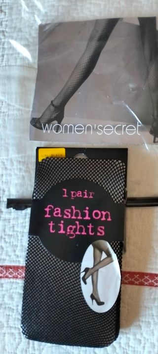 2 PARES D PANTYS FASSION NUEVOS 1 CON ETIQUETA