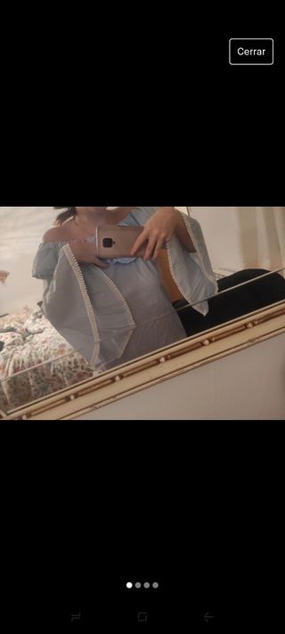 Blusa campana y hombros descubiertos 