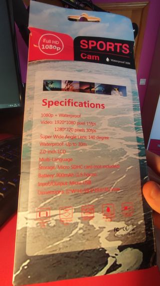 Cámara Sport Full HD 1080p