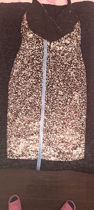 Vestido fiesta Zara lentejuelas