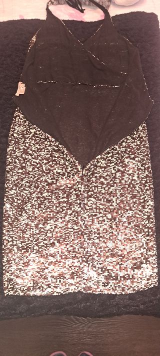 Vestido fiesta Zara lentejuelas
