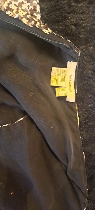 Vestido fiesta Zara lentejuelas