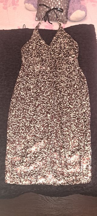 Vestido fiesta Zara lentejuelas