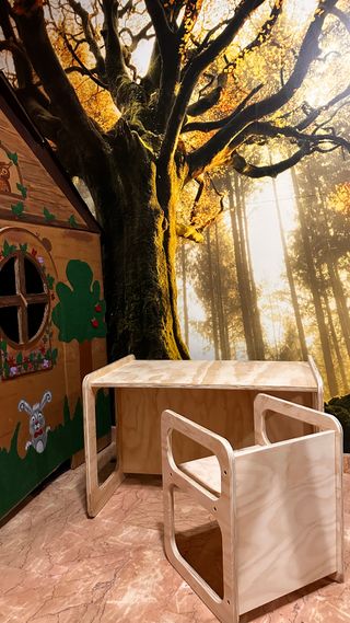KIT Mesa y Sillas para niños Montessori nuevo
