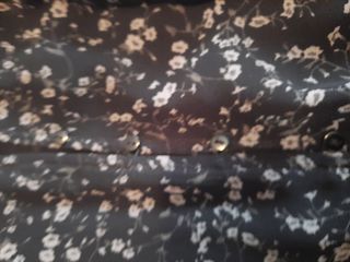 Vestido, mono en gasa negro con fl