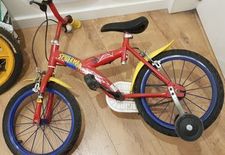 Bicicleta niño spiderman