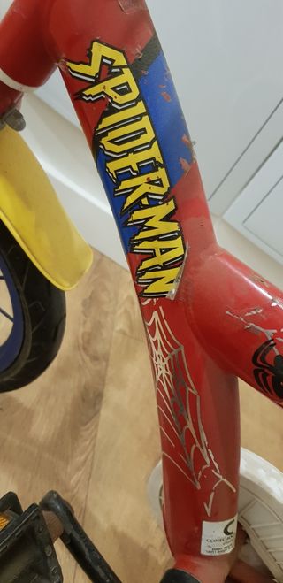 Bicicleta niño spiderman