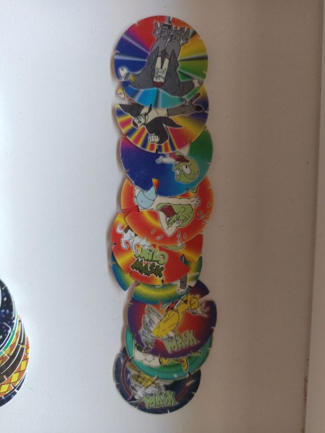 Tazos Sonic BN troc's brillan en la oscuridad