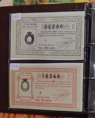LOTERÍA ANTIGUA DESDE 1928 precio en la foto