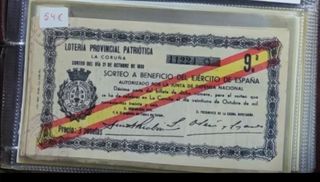 LOTERÍA ANTIGUA DESDE 1928 precio en la foto