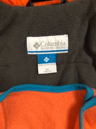 Conjunto columbia niño nieve