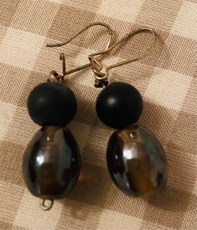 Pendientes en Negro y Acero