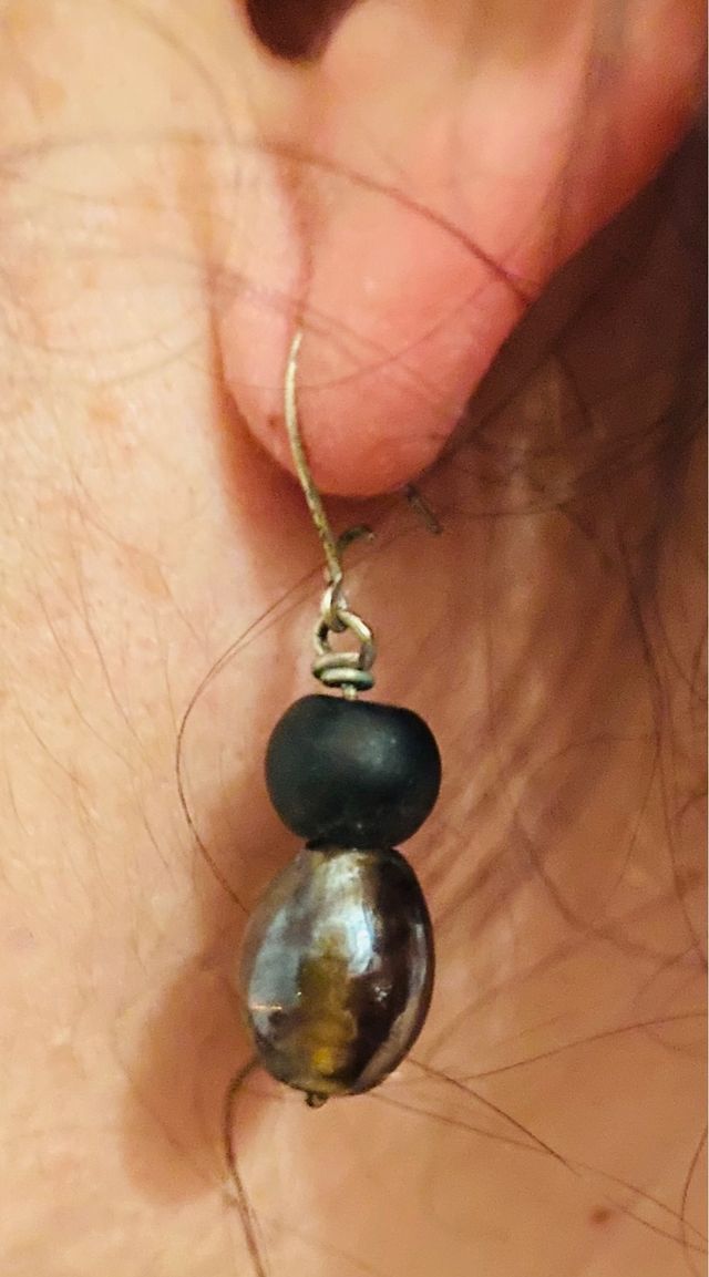 Pendientes en Negro y Acero